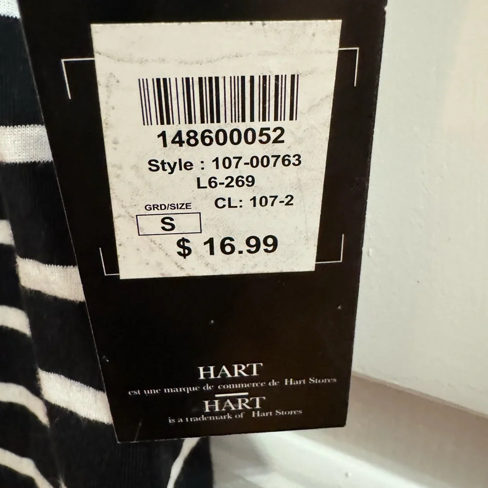 HART & CO. 100% Cotton Dress. Black and white stripe. Athletic /Leisure … - Picture 3 of 7